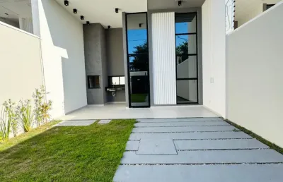 Casa plana pronta para morar no bairro mangabeira - eusébio