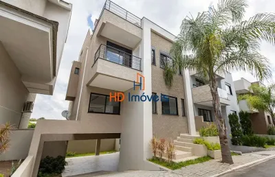 Sobrado alto padrão em condomínio com 5 quartos (4 suítes), 4 vagas à venda, 316 m² por r$ 1.737.000 - campo comprido - curitiba/pr