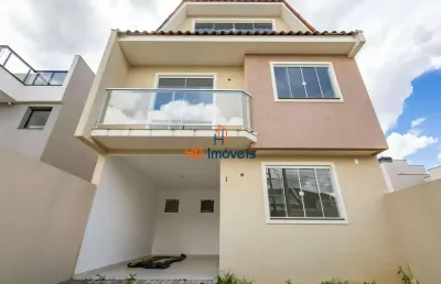 Sobrado com 3 quartos, ático, frente para rua à venda, 152 m² por r$ 880.000 - santa felicidade - curitiba/pr