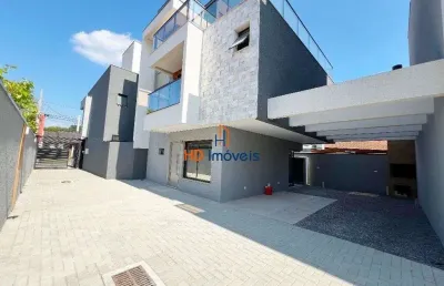 Sobrado com 03 suítes, 02 vagas com possibilidade para carro elétrico, terraço com spa no jardim das américas – curitiba/pr.