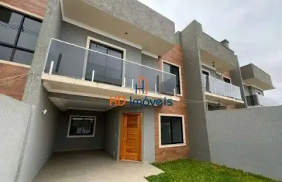 Sobrado com 3 quartos (suíte), terraço com churrasqueira à venda, 166 m² por r$ 690.000 - uberaba - curitiba/pr