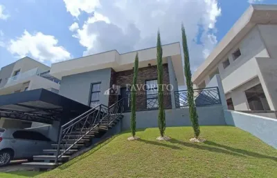 Casa  térrea no condomínio terras de atibaia i em atibaia/sp