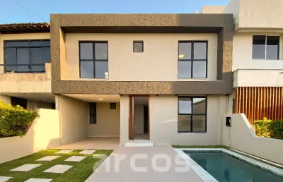 Le soleil. casa à venda na farolândia com 4 suítes, 247m² e piscina