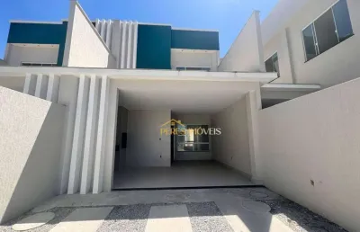 Casa duplex independente, próximo da praia de costazul com 3 suítes à venda, 162 m²  - ouro verde - rio das ostras/rj