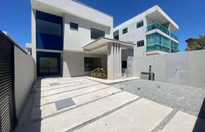 More a 50 metros da praia em casa de alto padrão com 3 suites à venda, 130 m² por r$ 820.000 - costazul - rio das ostras/rj