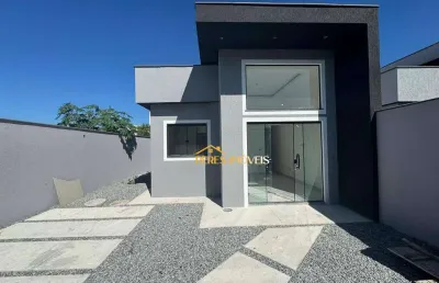 Ultima unidade de casa com 2 dormitórios à venda, 80 m² por r$ 320.000 - enseada das gaivotas - rio das ostras/rj