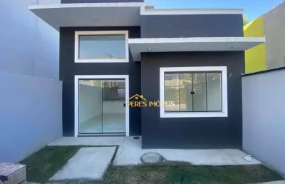 Ultima unidade! casa com 2 dormitórios à venda, 60 m² por r$ 320.000 - chácara mariléa - rio das ostras/rj