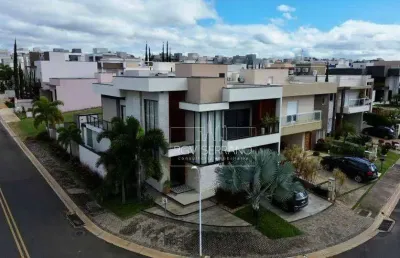 Sobrado com 4 dormitórios à venda, 327 m² por r$ 3.500.000,00 - condomínio dona lucilla - indaiatuba/sp
