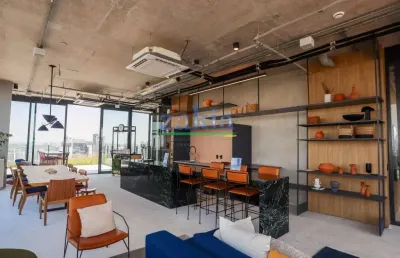 Apartamento garden para locação em são paulo, pinheiros, 1 dormitório, 1 banheiro
