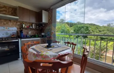 Apartamento com 3 quartos à venda na estrada municipal do embu, 1615, granja viana, cotia, 69 m2 por r$ 430.000
