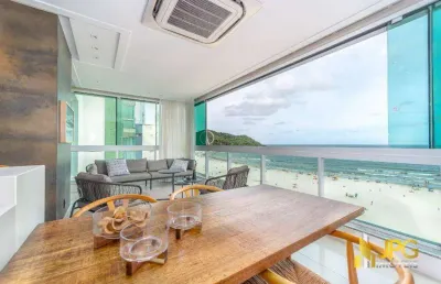 Apartamento com 4 suítes, mobiliado e com vista mar por 13.400.000 - centro - balneário camboriú