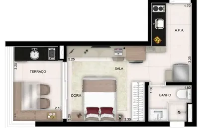 Apartamento com 1 quartos à venda em vila mariana - sp