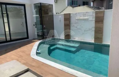 Casa em condomínio fechado com 4 quartos à venda na estrada vereador alceu de carvalho, recreio dos bandeirantes, rio de janeiro, 350 m2 por r$ 2.799.000