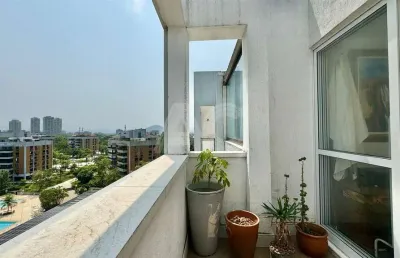 Cobertura com 2 quartos à venda na avenida lúcio costa, barra da tijuca, rio de janeiro, 107 m2 por r$ 1.650.000