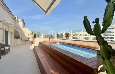 Cobertura com 3 quartos à venda na avenida flamboyants da península, barra da tijuca, rio de janeiro, 300 m2 por r$ 3.790.000