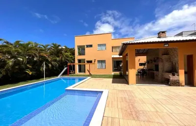 Casa com 6 dormitórios à venda, 400 m² por r$ 2.200.000,00 - itacimirim (monte gordo) - camaçari/ba