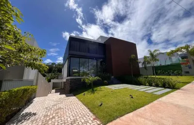 Casa à venda, 470 m² por r$ 3.100.000,00 - alphaville litoral norte 1 - camaçari/ba