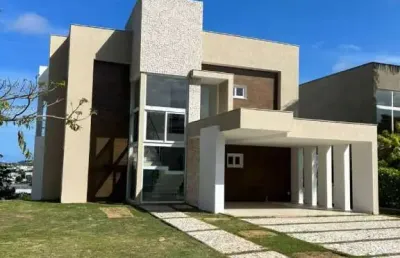Casa com 4 dormitórios à venda, 470 m² por r$ 1.790.000,00 - alphaville litoral norte 1 - camaçari/ba
