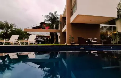 Casa com 4 dormitórios à venda, 480 m² por r$ 3.500.000,00 - busca vida (abrantes)	 - lauro de freitas/ba