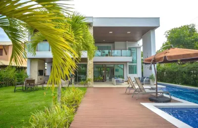 Casa com 5 dormitórios à venda, 572 m² por r$ 5.200.000,00 - itacimirim (monte gordo) - camaçari/ba