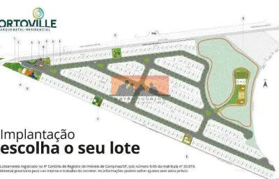 Terreno à venda no Betel, Paulínia 