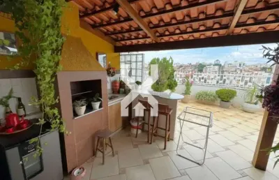 Cobertura à venda, 3 quartos, 2 suítes, 1 vaga, sagrada família - belo horizonte/mg