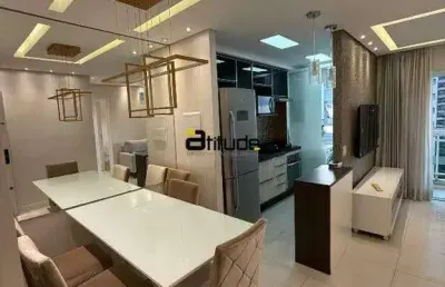 Apartamento mobiliado para locação no condomínio vision - 2 dormitórios - 2 banheiros - 57 m² -1 vaga de garagem - barueri