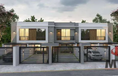 Sobrado com 3 dormitórios à venda, 107 m² por r$ 652.118,24 - saguaçu - joinville/sc