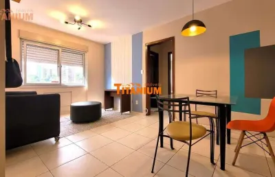 Apartamento com 1 dormitório mobiliado para locação no centro de nh