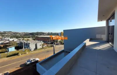 Prédio à venda em ivoti, bom jardim - churrasqueira, piso porcelanato, terraço