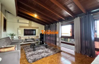 Casa à venda semimobiliada com 3 dormitórios sendo 1 deles suíte, pátio nos fundos, garagem para 2 carros, no bairro ouro branco em novo hamburgo