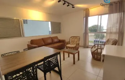 Alugo apartamento mobiliado, 02 dormitórios, itararé, são vicente