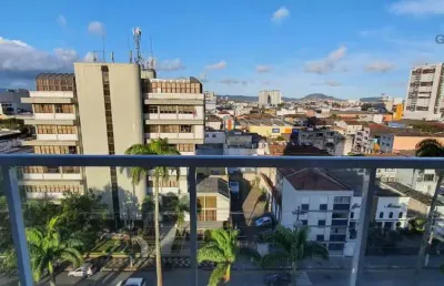 Alugo apartamento com 02 dormitórios, frente para a rua, prédio com lazer completo na cobertura, phoenix ana costa, vila mathias, santos
