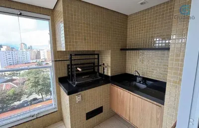 Vendo maravilhoso apartamento com 03 dormitórios, 01 suíte, ampla sacada mobiliável em l, lazer completo, 02 vagas demarcadas, no coração do gonzaga, santos.