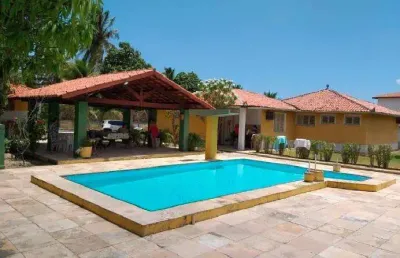 Casa de praia / usada para locação em são gonçalo do amarante, taíba, 5 dormitórios, 3 suítes, 5 banheiros, 22 vagas