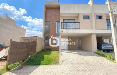 Sobrado mobiliado condomínio fechado 3 quartos à venda, 150 m² por r$ 949.000 - costeira - são josé dos pinhais/pr