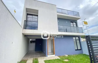 Sobrado frente para rua 3 quartos á venda, 140 m² por r$ 765.000 - atuba - curitiba/pr