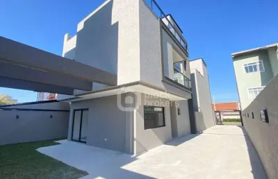 Sobrado 3 suítes 3 vagas de garagem  à venda, 148 m² por r$ 1.070.000 - hauer - curitiba/pr