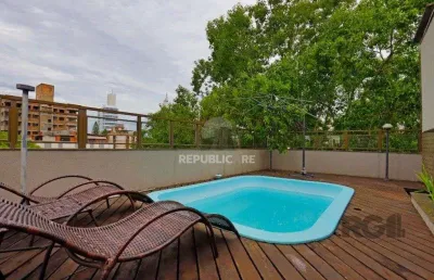 Apartamento cobertura à venda no bairro petrópolis com 382 m² e 3 dormitórios/quartos.