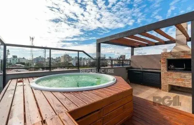 Cobertura com 4 quartos e 197m² à venda em petrópolis, porto alegre.