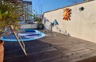 Cobertura à venda com 134 m², 3 dormitórios/quartos no bairro santana