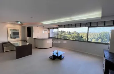 Apartamento mobiliado com 3 quartos, vista definitiva e lazer completo