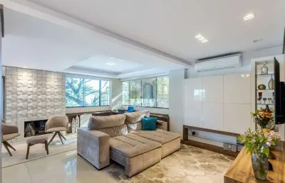 No bairro petrópolis 4 dormitórios, 2 suites, lareira e churrasqueira com 3 vaga