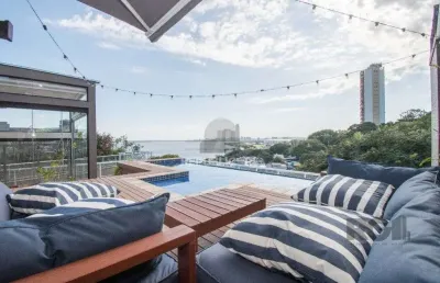 Apartamento cobertura à venda no bairro cristal com 357 m² e 3 dormitórios/quartos.