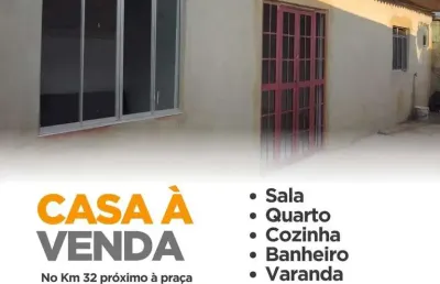 Casa para venda em nova iguaçu, km 32, 1 dormitório, 1 banheiro