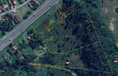 Excelente terreno frente br 101 - araquari (investimento)
