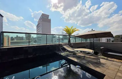 Cobertura à venda, 3 quartos, 1 suíte, 3 vagas, funcionários - belo horizonte/mg