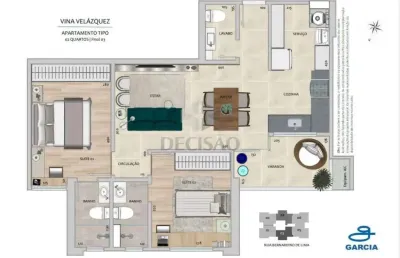 Apartamento 3 quartos à venda, 3 quartos, 1 suíte, 2 vagas, gutierrez - belo horizonte/mg