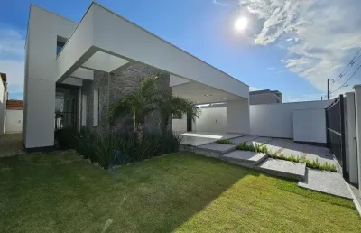 Casa alto padrão de 4 quartos no bosque da mata, tijucas/sc