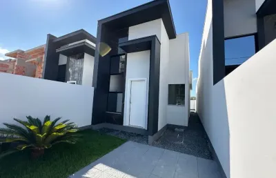 Casas no br felice ao lado do bosque da mata em tijucas/sc